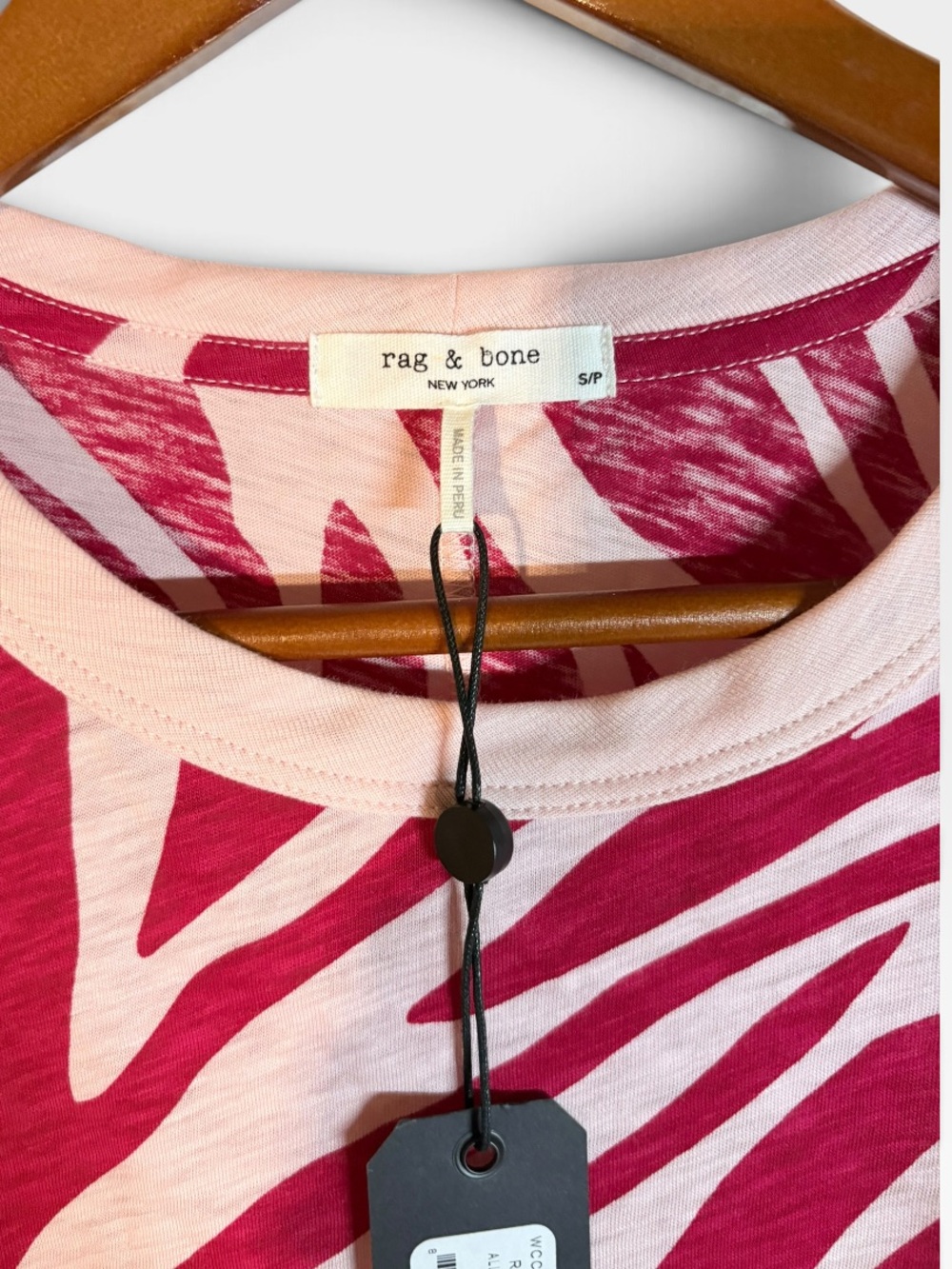 RAG & BONE NWT zebra print t shirt in Sz S - Picture 2 of 2